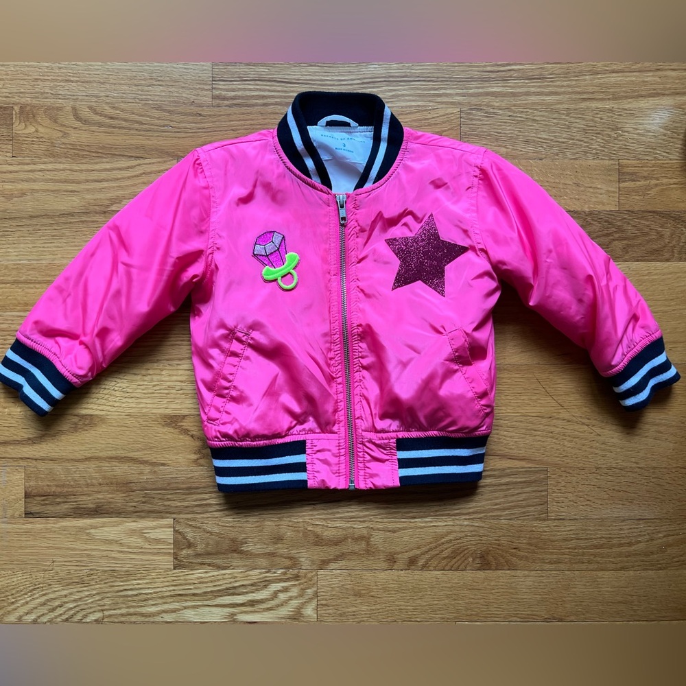 Rockets of Awesome Pink Kids Jacket, Size 3